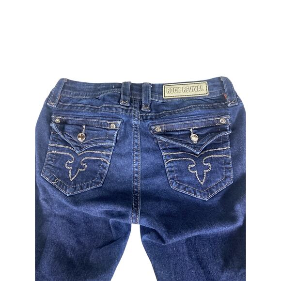 Women Rock Revival Jessica Flap Pocket jeans size 28 - Picture 8 of 9